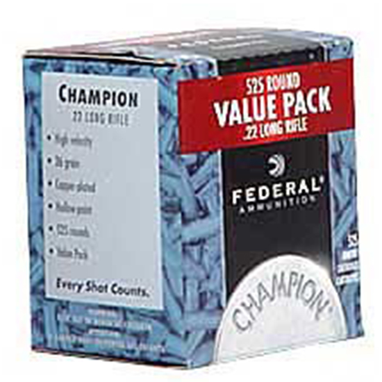 FED CHAMPION 22LR 36GR COPPER HP 525/10 - Ammunition